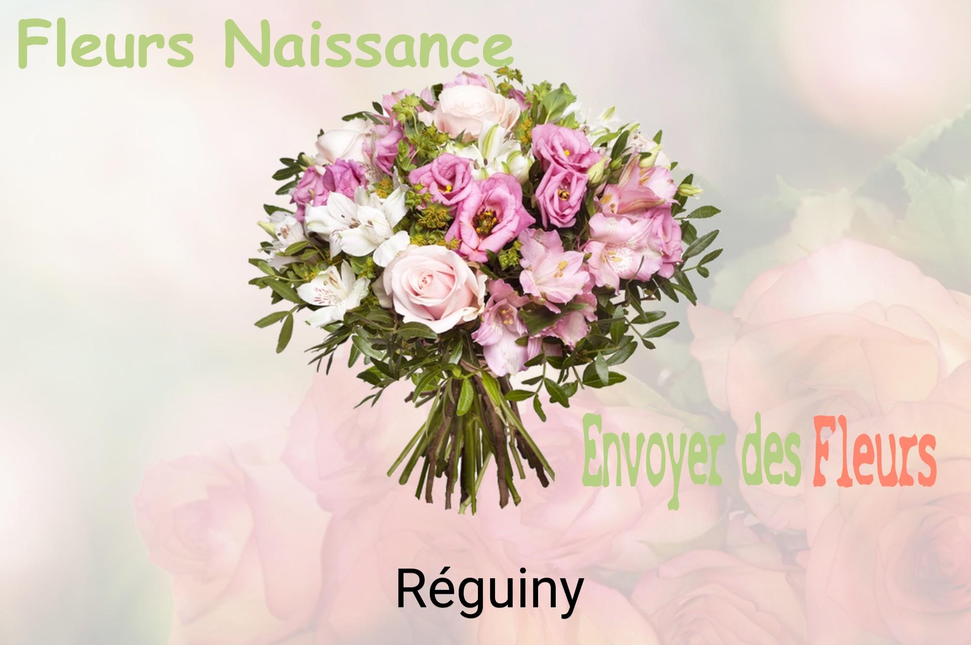 Bouquet de fleurs de naissance livré à Réguiny